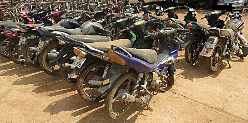 La police a saisi des motos des mains de délinquant