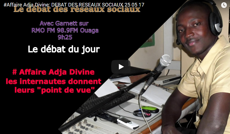 Affaire Adja Divine: DEBAT DES RESEAUX SOCIAUX 25 05 17