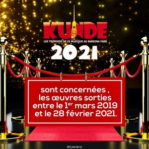 Kundé 2021: C’est pour le 26 Novembre 2021